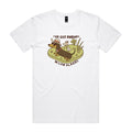 Dachshund, I've Got Friends In Low Places Men's AS Colour T-shirt White Mens T-shirt animal Printed In Australia