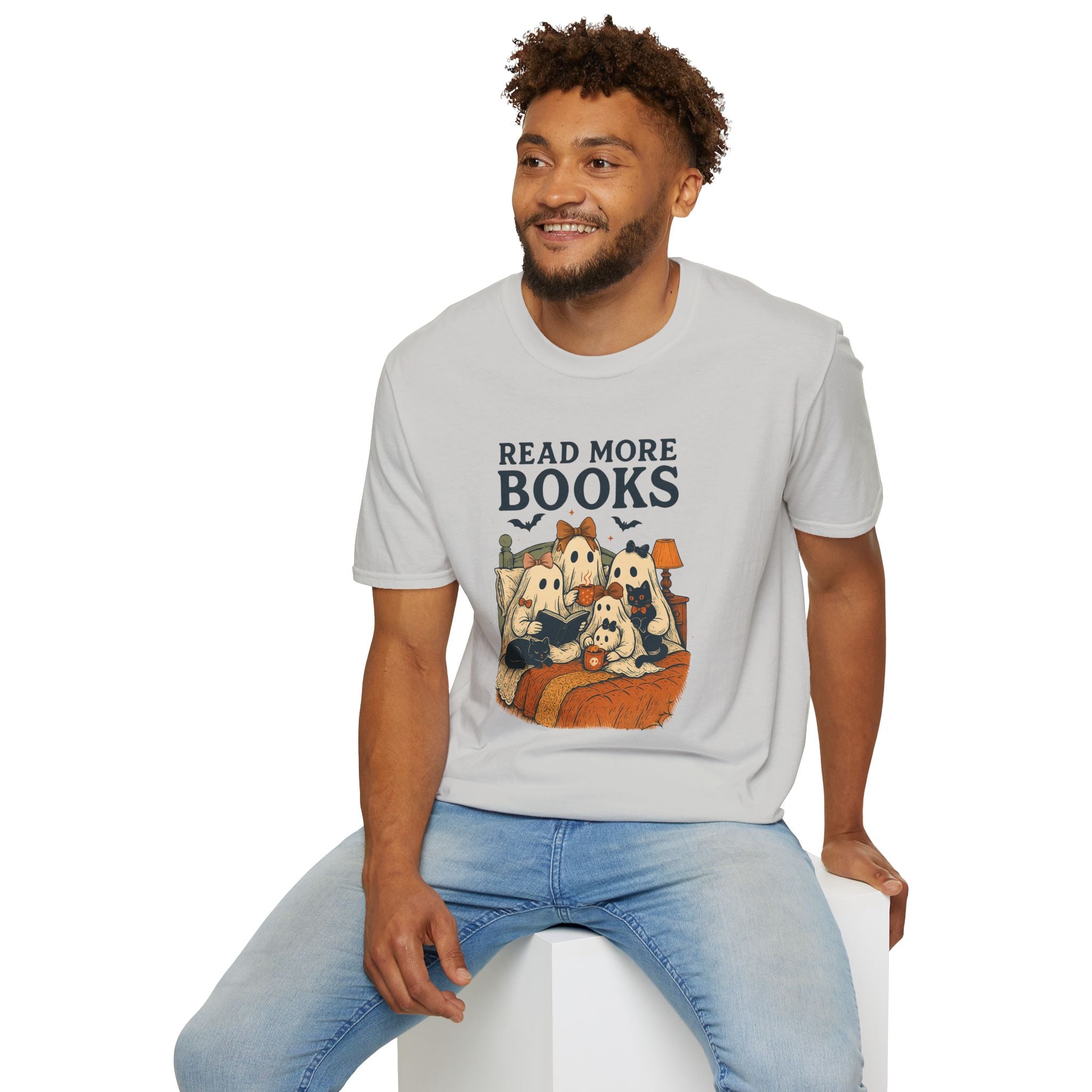 Read More Books, Ghosts - Unisex Softstyle T-shirt