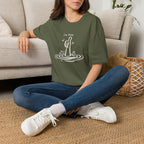 I'm Fine Drowning Thumbs Up Unisex T-shirt Military Green Unisex Adult T-shirt Globally Fulfilled Positivity
