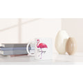 Flamingo White 11oz Ceramic Mug Default Title White 11oz Mug animal Globally Fulfilled