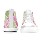 Floral Tabs - Women's High Top Canvas Shoes Womens Classic High Top Shoes Plants Printed Offshore