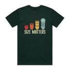 Camera Lenses Size Matters Men's AS Colour T-shirt Pine Green Mens T-shirt Printed In Australia