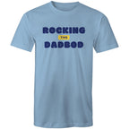 Rocking This DadBod - Mens T-Shirt Carolina Blue Mens T-shirt Dad Printed In Australia