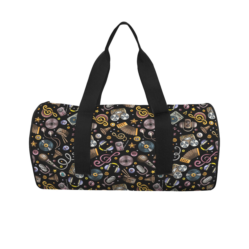 Retro Music Mix Duffle Bag Duffle Bag Printed Offshore