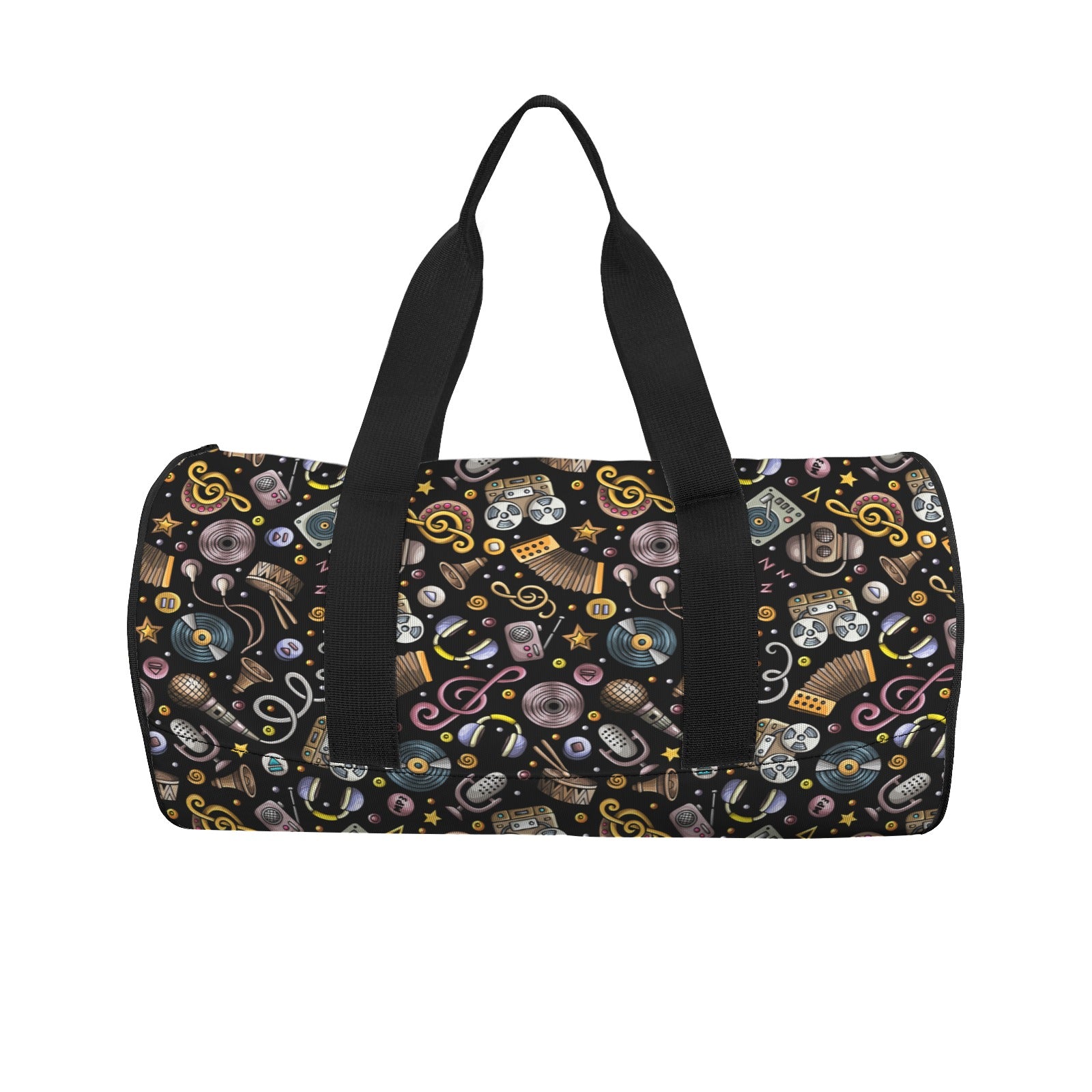 Retro Music Mix Duffle Bag Duffle Bag Printed Offshore