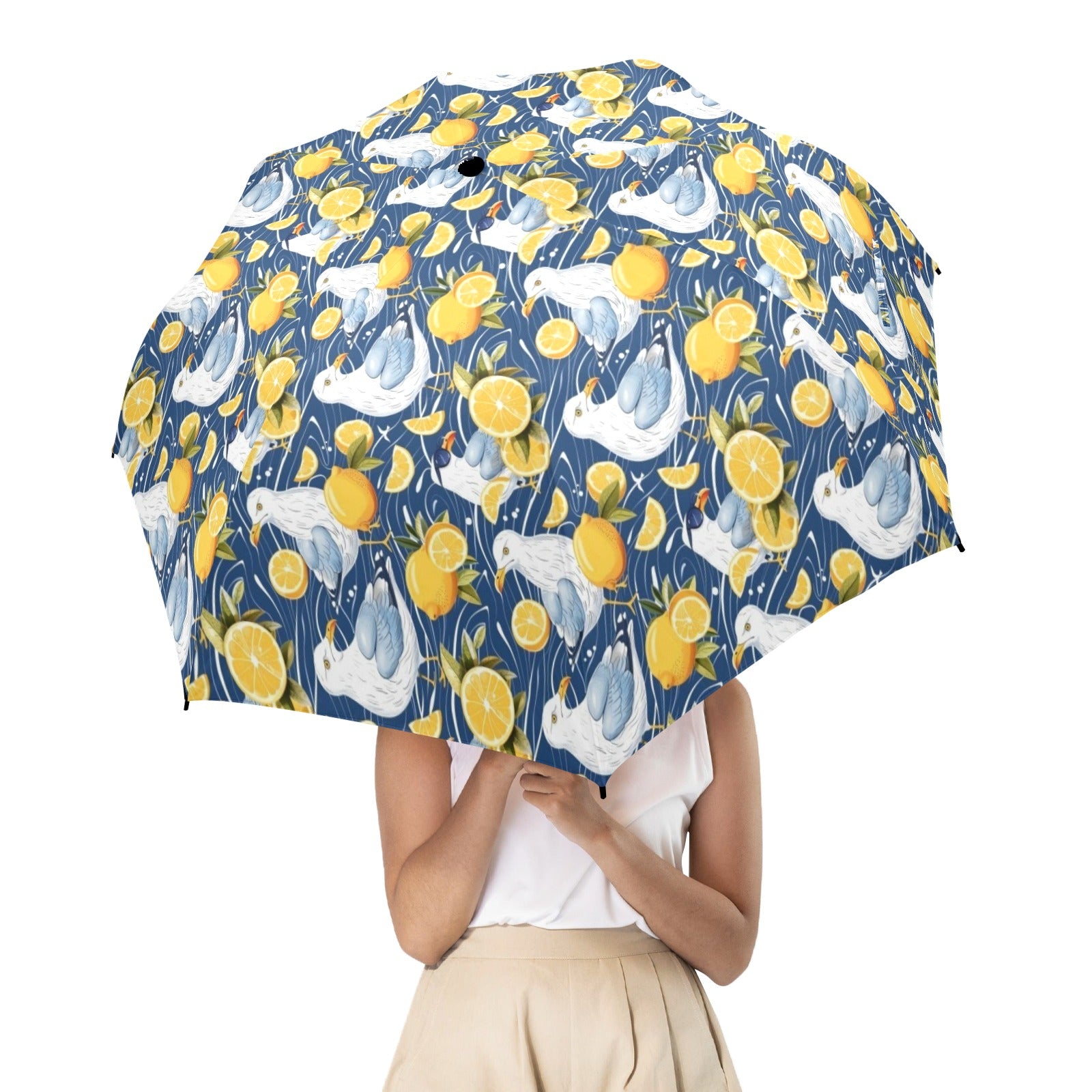 Lemon Seagull - Umbrella Umbrella animal Printed Offshore