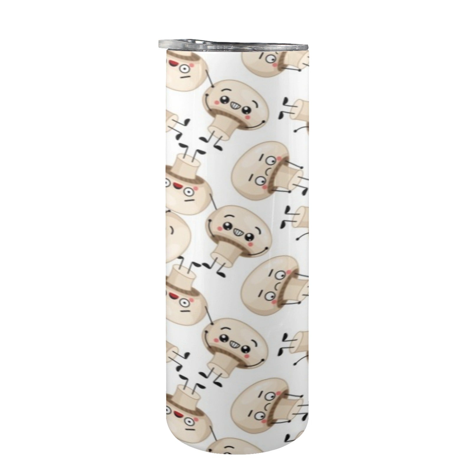 Cute Mushrooms 20oz Tall Skinny Tumbler with Lid and Straw