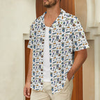 All About Space Men's Short Sleeve Hawaiian Shirt Men's Hawaiian Shirt (New) Printed Offshore Space