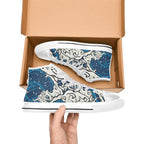 Waves - Men's High Top Canvas Shoes