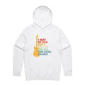 I May Be Old But I Got To See All The Cool Bands Men's AS Colour Hoodie White Mens Hoodie Music Printed In Australia