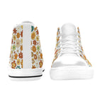 70's Style Floral Men's High Top Canvas Shoes Men's Classic High Top Canvas Shoes Printed Offshore Retro