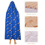 Cats In Space Kids Hooded Blanket 100cm x 130cm Kids Hooded Blanket animal Printed Offshore Space