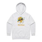 Fast Food - Womens Hoodie White Marle Womens Hoodie Food Printed In Australia