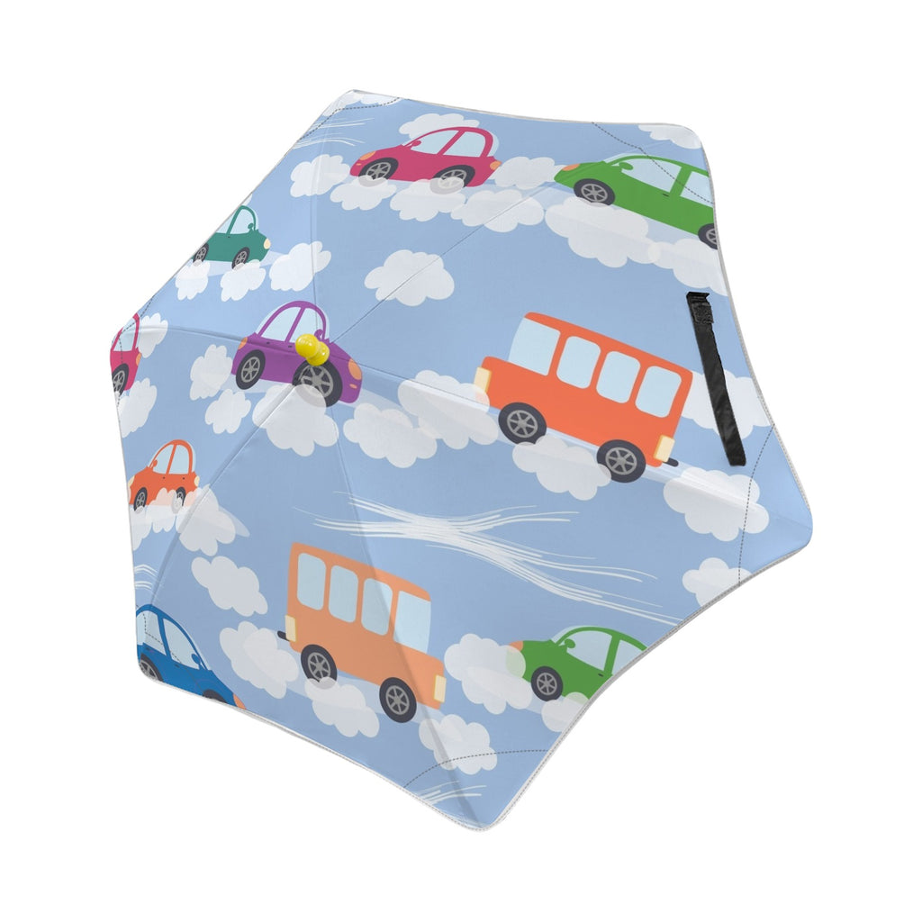 Colourful Cars Kids Safe Round Corner Umbrella