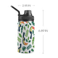 Toucans Kids Water Bottle with Chug Lid (12 oz) One Size Kids Water Bottle with Chug Lid animal Printed Offshore