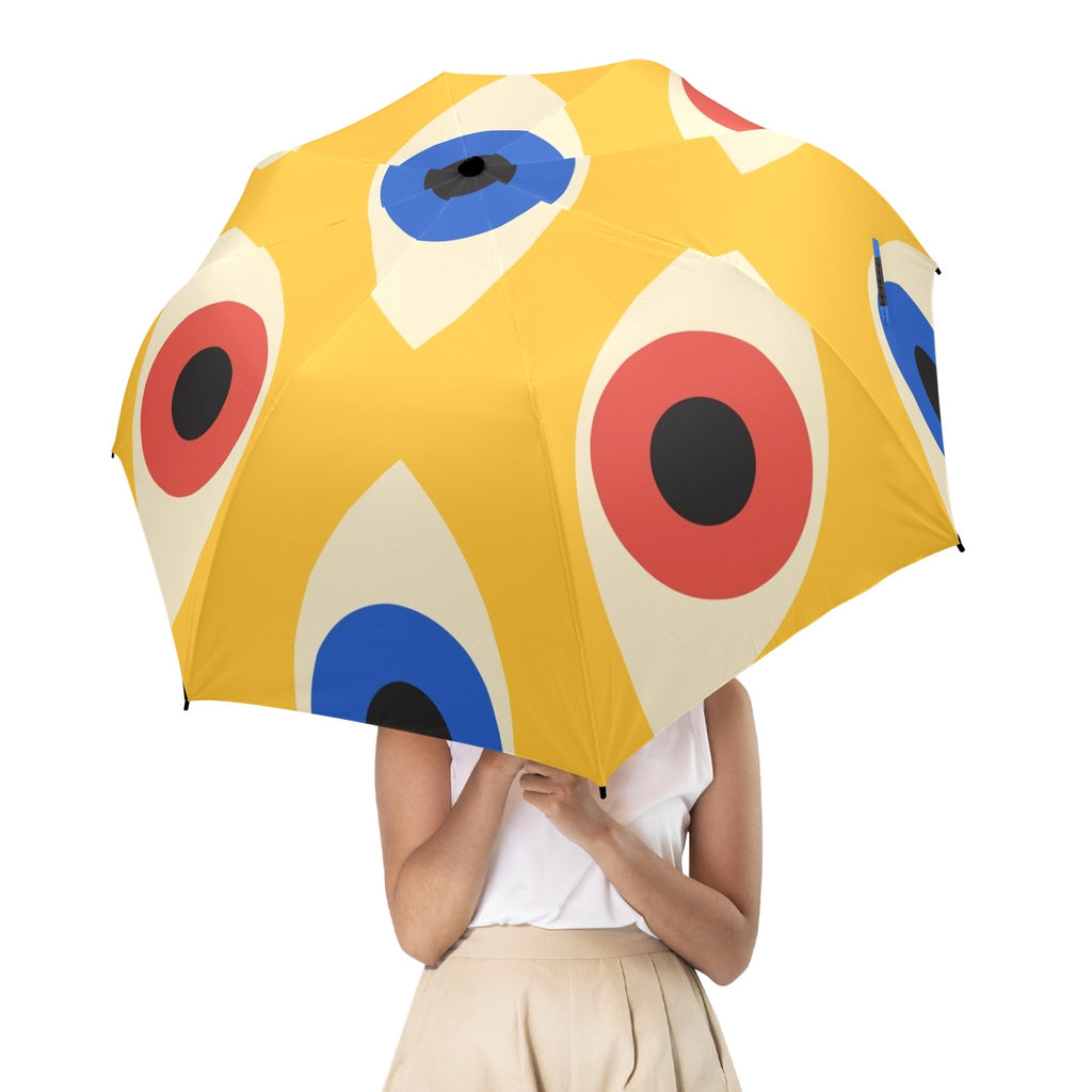 Eyes on Yellow - Semi-Automatic Foldable Umbrella (Model U12) Semi-Automatic Foldable Umbrella (U12)