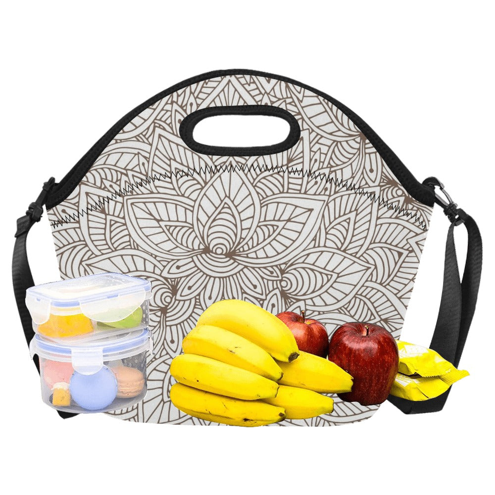 Natural Floral - Neoprene Lunch Bag Neoprene Lunch Bag Printed Offshore
