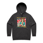 Retro Coffee Woman Women's AS Colour Hoodie Coal Womens Hoodie Coffee Printed In Australia Retro