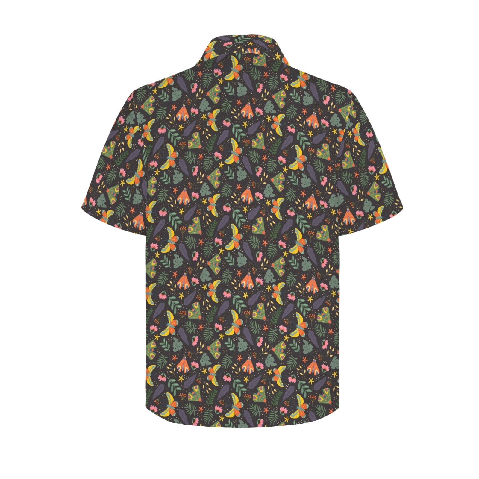 Dark Butterfly - Men's Short Sleeve Hawaiian Shirt