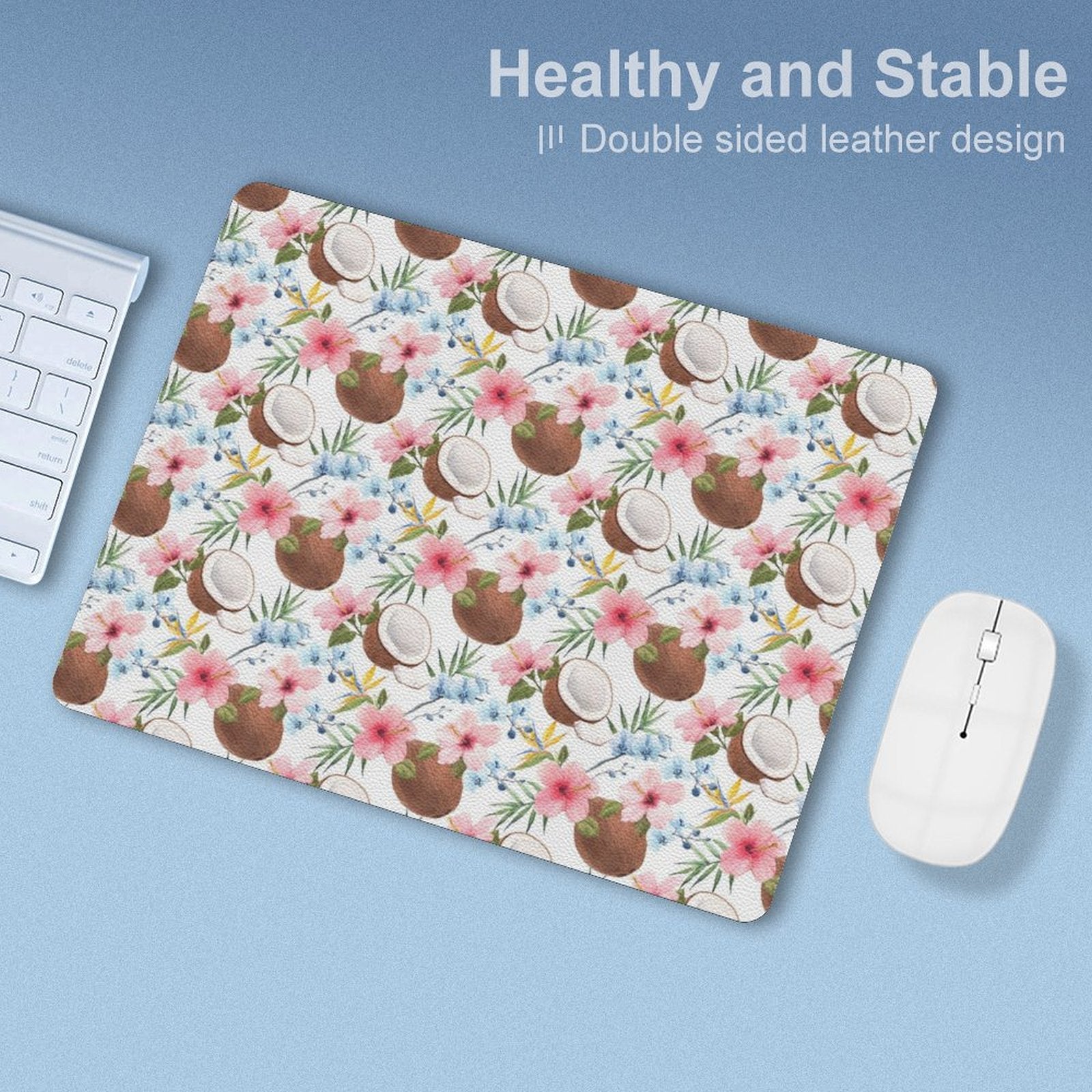 Coconuts Leather Mouse Pad Leather Mouse Pad Food Printed Offshore