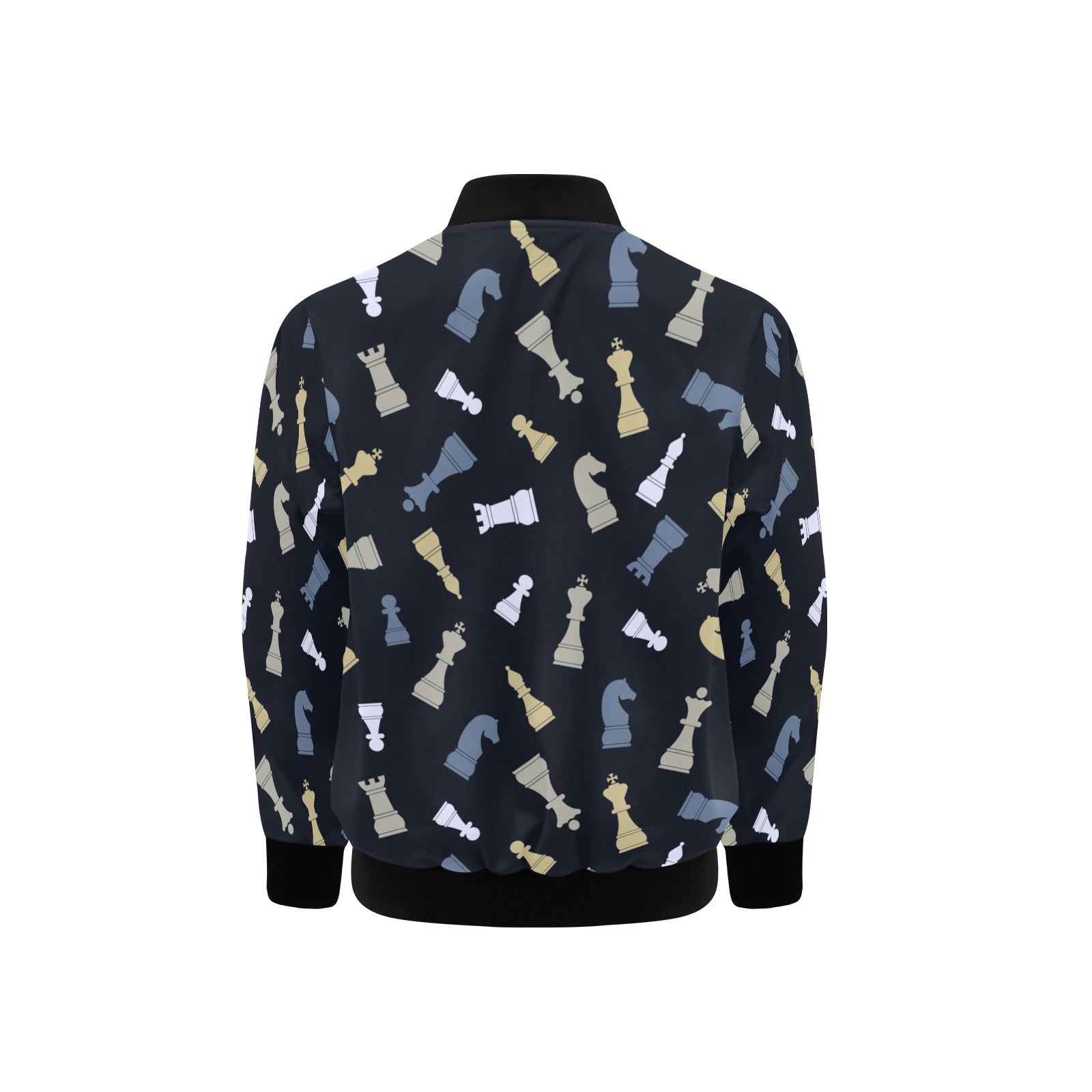 Chess Pattern Kids Bomber Jacket Kids Bomber Jacket Chess Games Printed Offshore