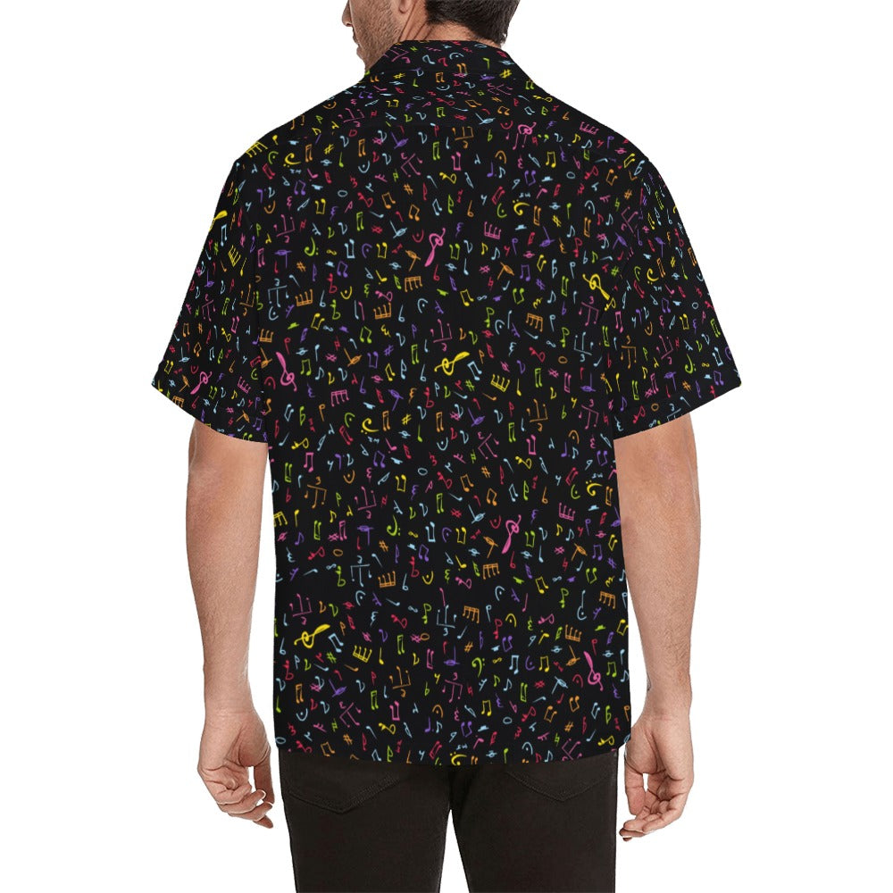 Music Notes - Mens Hawaiian Shirt