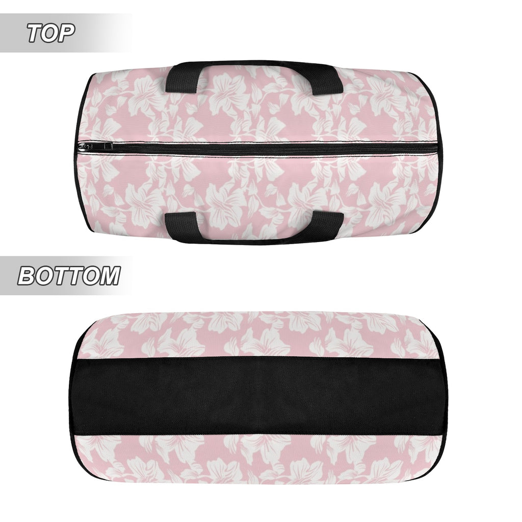 Pink Hawaiian Floral Duffle Bag Duffle Bag Printed Offshore