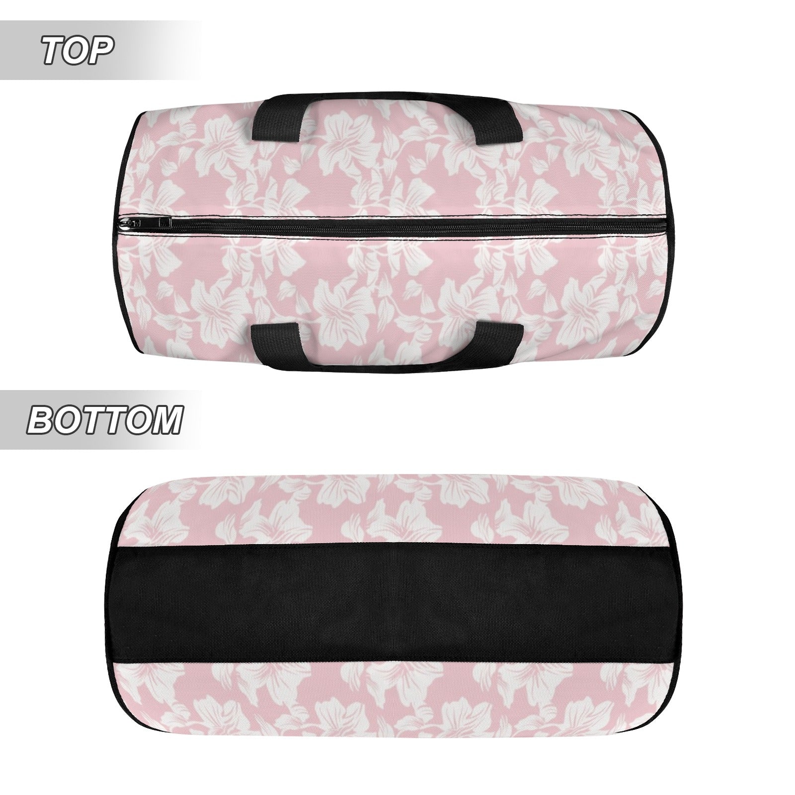 Pink Hawaiian Floral Duffle Bag Duffle Bag Printed Offshore