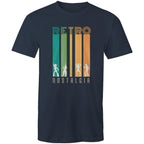 Retro Nostalgia - Mens T-Shirt Navy Mens T-shirt Printed In Australia Retro
