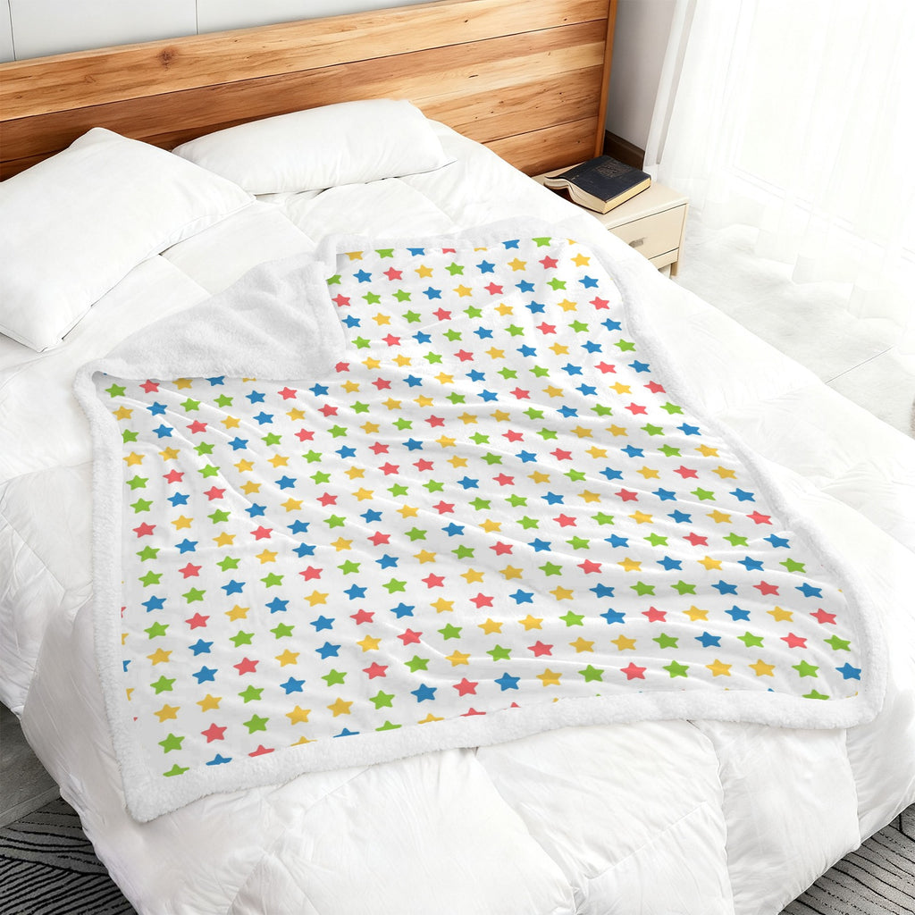 Stars - Double-Layer Fleece Blanket 51"x59"