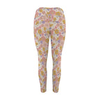 Faded Floral Women's High Waist Pockets Yoga Leggings