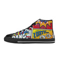 Comic Book Women's High Top Canvas Shoes US12 Womens Classic High Top Shoes Printed Offshore