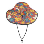 Comic Book Explosions Wide Brim Bucket Hat Wide Brim Bucket Hat comic Printed Offshore