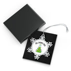 Oh, Chemis-Tree Chemistry Lab Pewter Snowflake Christmas Ornament