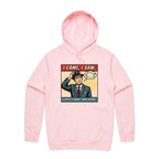 I Came, I Saw, I Forgot What I Was Doing, Retro Gentleman Men's AS Colour Hoodie Pink Mens Hoodie comic Dad Printed In Australia