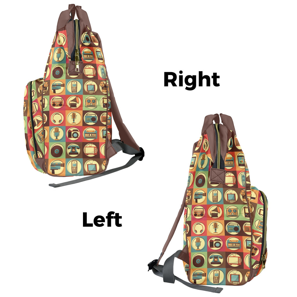 Retro Life - Multi-Function Backpack, Nappy / Diaper Bag