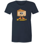 Pi Day - Womens T-shirt Navy Womens T-shirt Maths Printed In Australia
