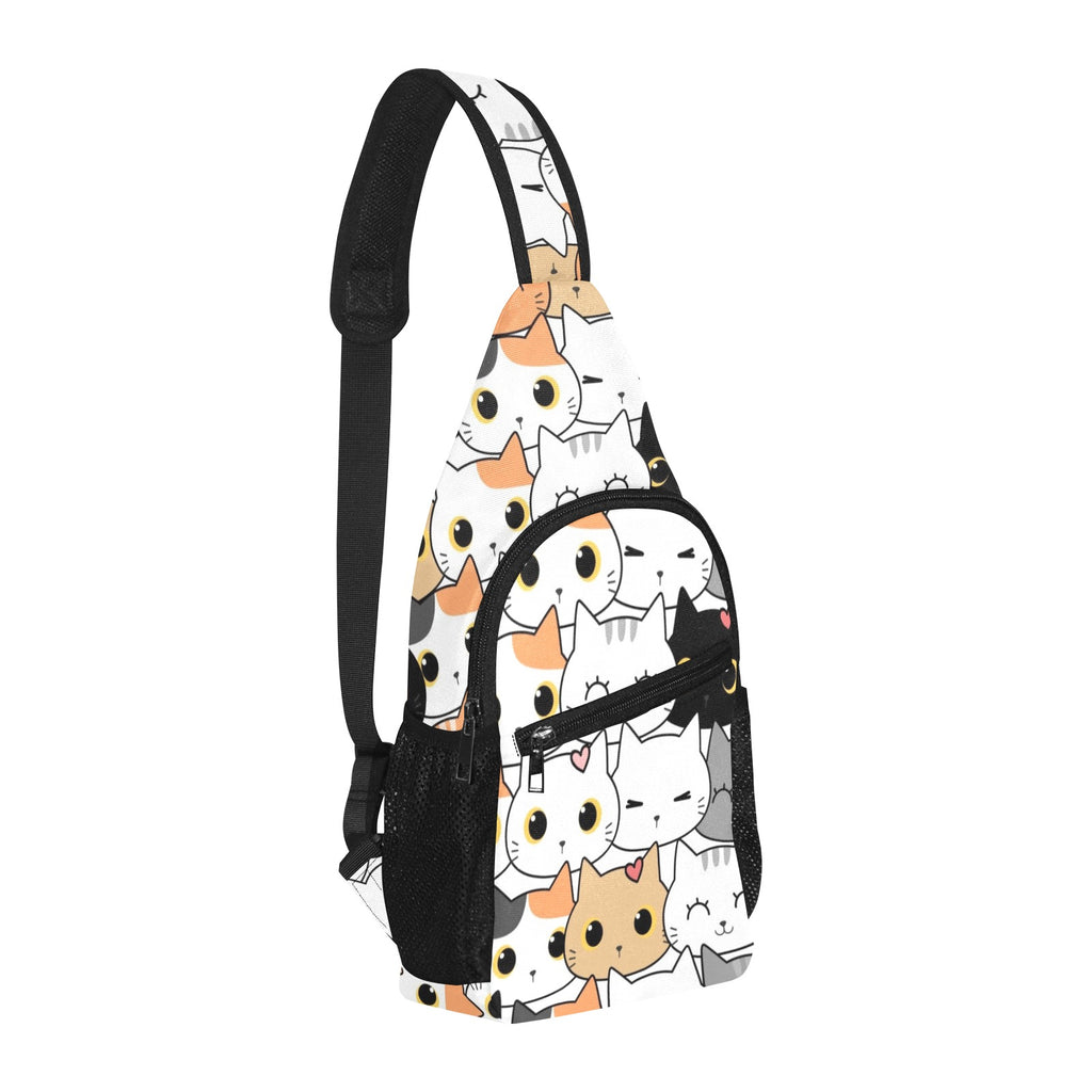 Cute Cartoon Cats - Chest Bag
