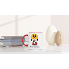 Personalised - Feeling Confident - White 11oz Ceramic Mug with Colour Inside Personalised 11oz Mug customise Globally Fulfilled personalise