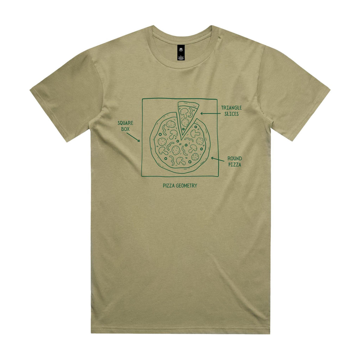 Pizza Geometry Men's AS Colour T-shirt