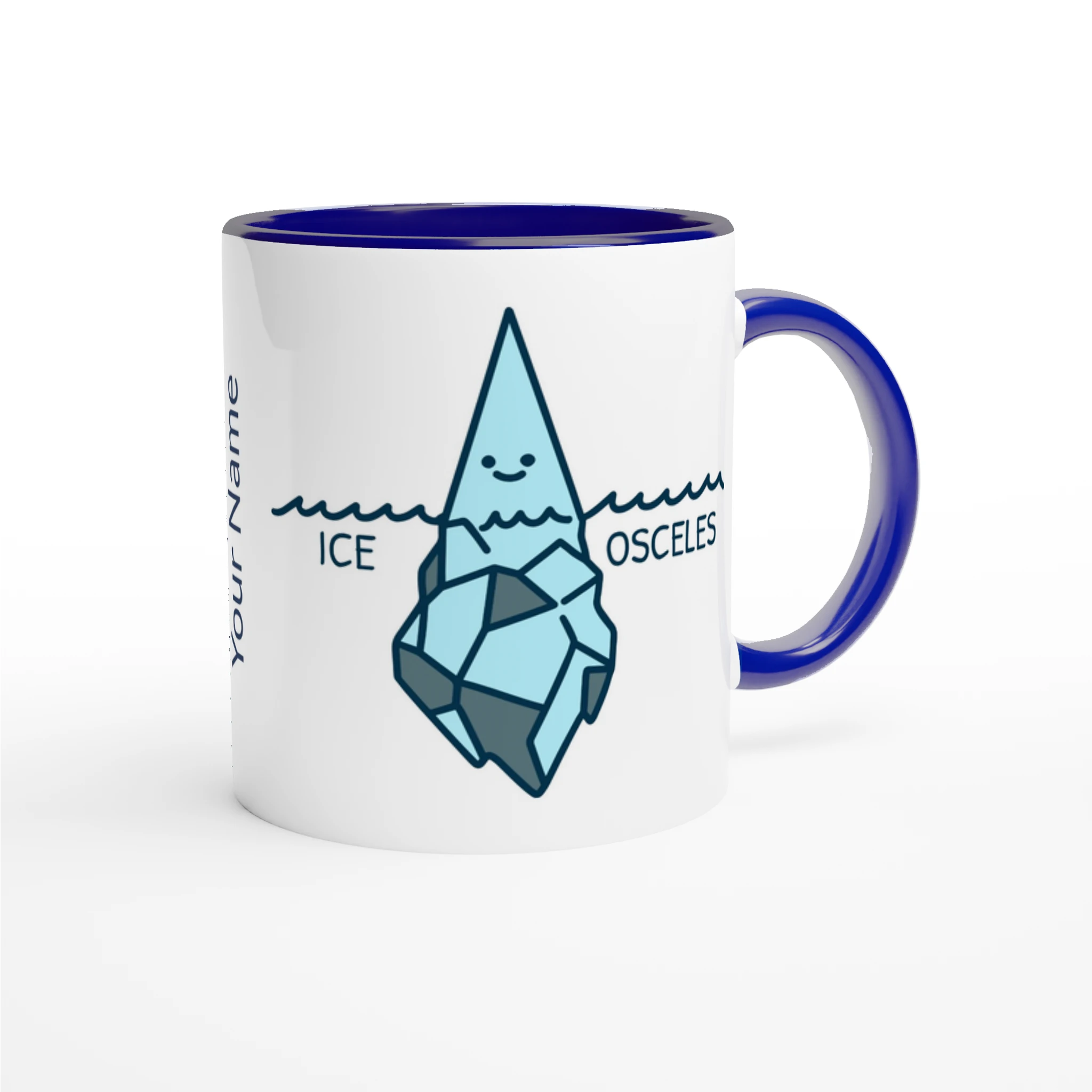 Personalise - Ice-Osceles - White 11oz Ceramic Mug Personalised Mug customise Globally Fulfilled Maths personalise Science