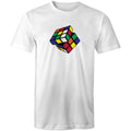 Cube Men's AS Colour T-Shirt White Mens T-shirt Games Printed In Australia