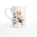 Personalise Cockatoo, Australian Birds White 10oz Porcelain Slim Mug Default Title Personalised Porcelain Mug animal Birds Globally Fulfilled