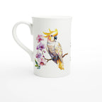 Personalise - Cockatoo, Australian Birds - White 10oz Porcelain Slim Mug Default Title Personalised Porcelain Mug animal Globally Fulfilled