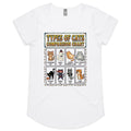 Types Of Cats - Womens AS Colour Scoop Neck T-Shirt