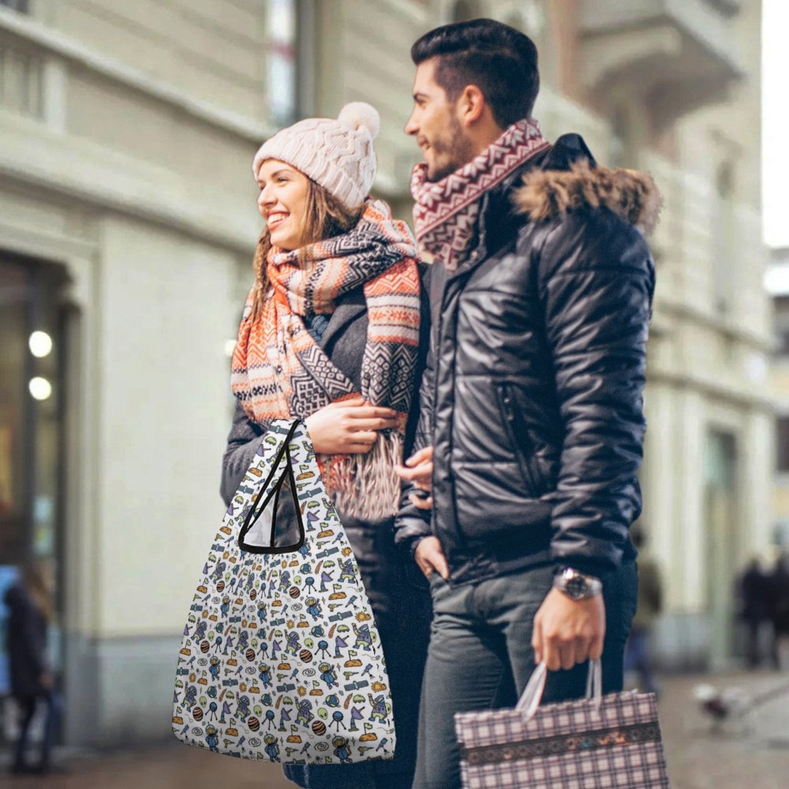 All About Space Foldable Shopping Bag