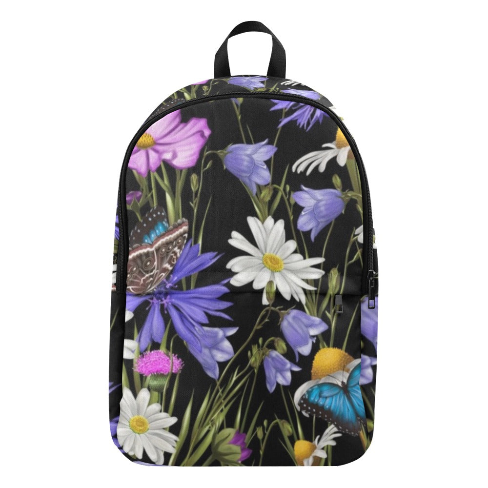 Butterfly Flowers - Fabric Backpack