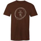 Life Happens, Coffee Helps - Mens T-Shirt Dark Chocolate Mens T-shirt Coffee Printed In Australia