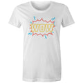Wow, Comic Book Women's AS Colour T-shirt White Womens T-shirt comic Printed In Australia