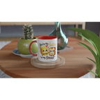 You're The Butter To My Bread, Valentine - White 11oz Ceramic Mug with Colour Inside Colour 11oz Mug Food Globally Fulfilled Love